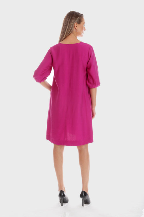Rochie Eranthe A-line fuchsia Eranthe