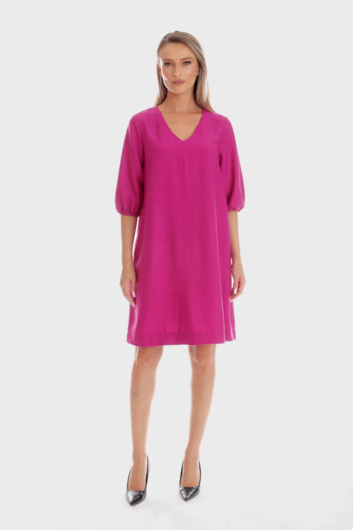 Rochie Eranthe A-line fuchsia Eranthe