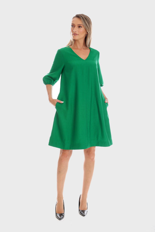 Rochie Eranthe A-line verde Eranthe