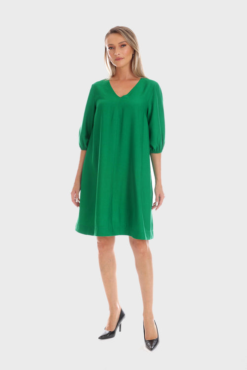 Rochie Eranthe A-line verde Eranthe