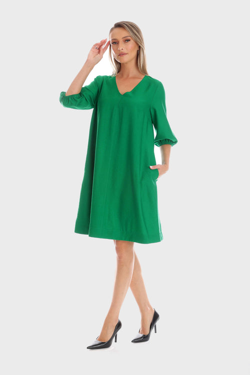 Rochie Eranthe A-line verde Eranthe