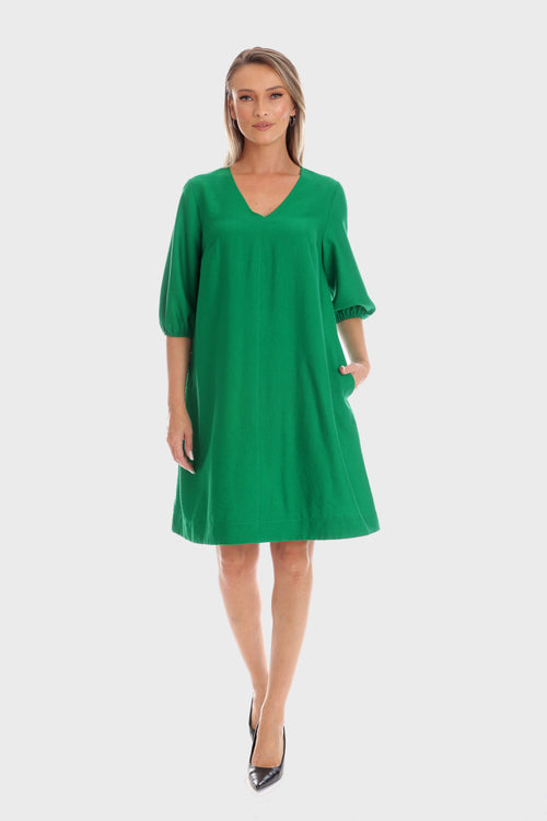 Rochie Eranthe A-line verde Eranthe