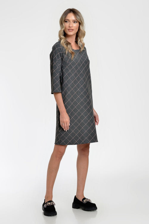 Rochie in carouri Carlia Natalee Fashion