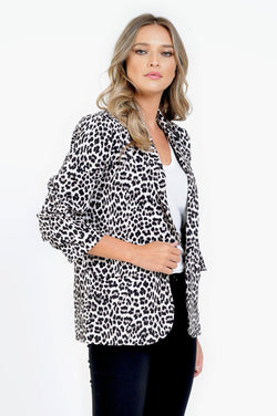 Sacou dama animal print casual Aurelia Natalee Fashion