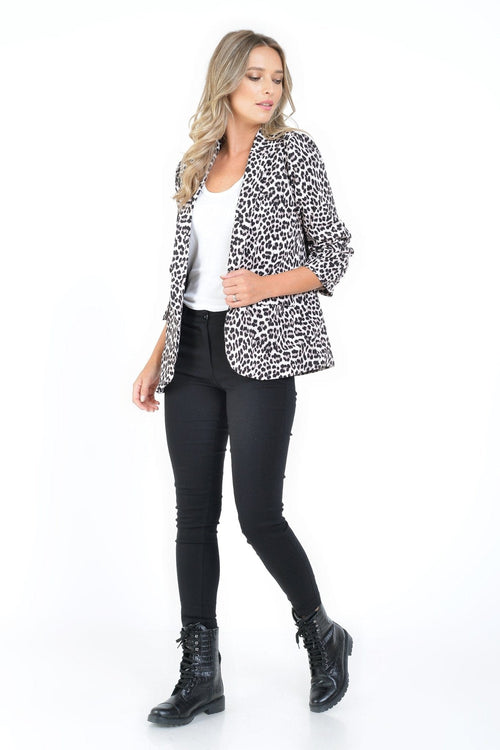 Sacou dama animal print casual Aurelia Natalee Fashion