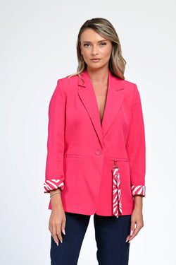 Sacou damă  elegant fucsia Bianca Natalee Fashion