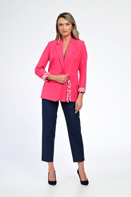 Sacou damă  elegant fucsia Bianca Natalee Fashion
