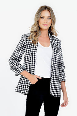 Sacou dama picior de cocos casual Audrey Natalee Fashion