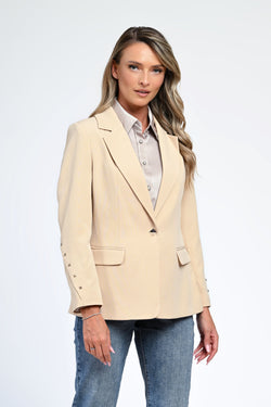 Sacou elegant bej Mona Natalee