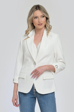 Scaou dama elegant alb Ancuta Natalee Fashion