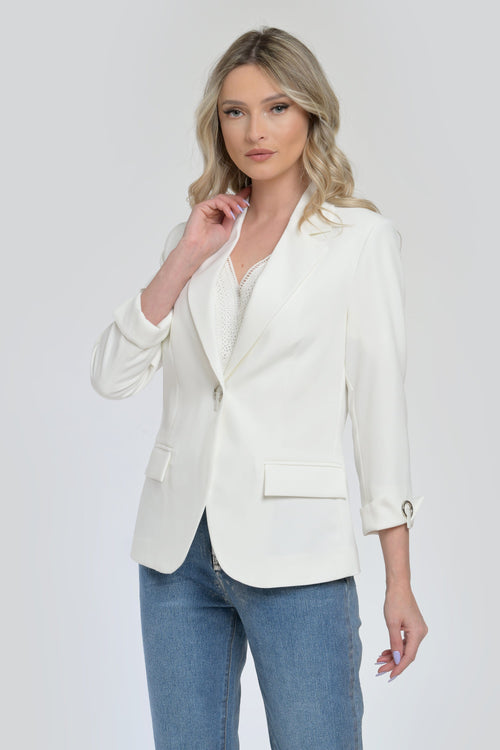 Scaou dama elegant alb Ancuta Natalee Fashion