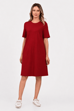 Rochie Eranthe casual burgundy