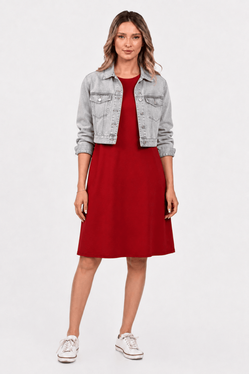Rochie Eranthe casual burgundy
