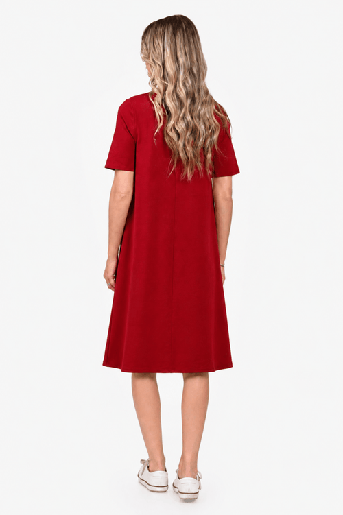 Rochie Eranthe casual burgundy