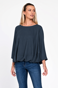 Bluza Eranthe baloon style gri petrol