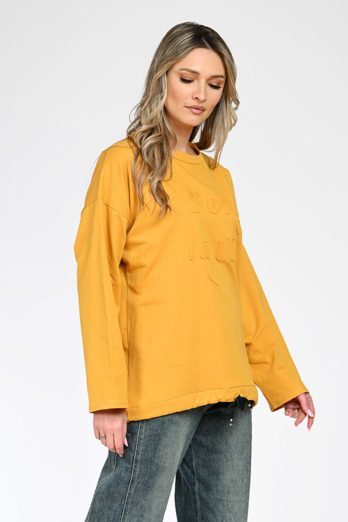 Bluză casual cu mesaj dama Amélie Natalee Fashion