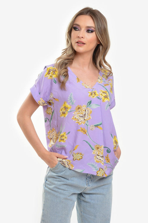 Natalee Fashion Bluză Bluza casual multicolor Olivia