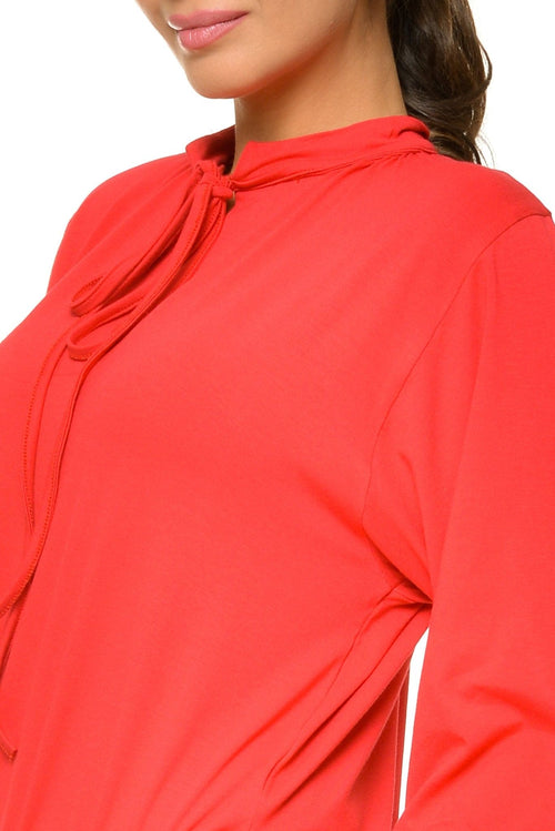 Natalee Fashion Bluză Bluza casual snur rosu Miha