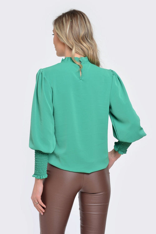 Natalee Fashion Bluză Bluza casual verde Magdalen