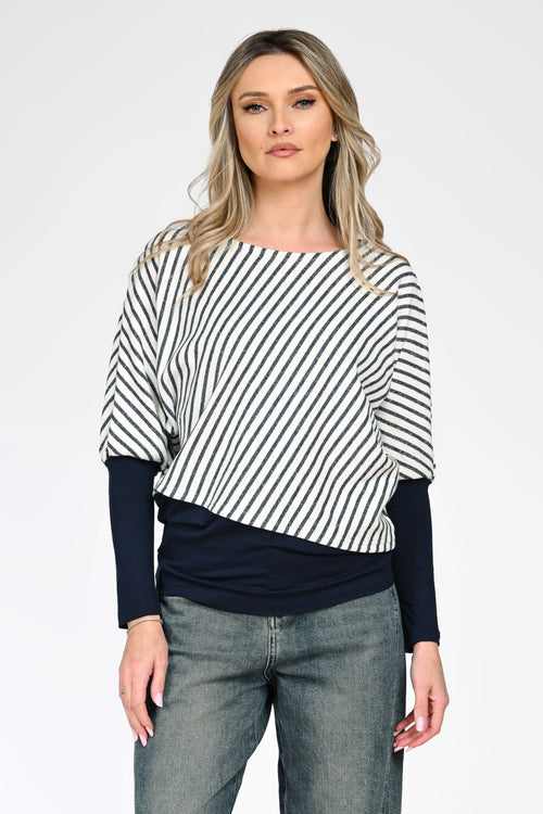 Bluză cu dungi dama Marina Natalee Fashion