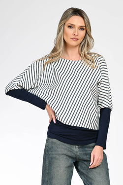 Bluză cu dungi dama Marina Natalee Fashion