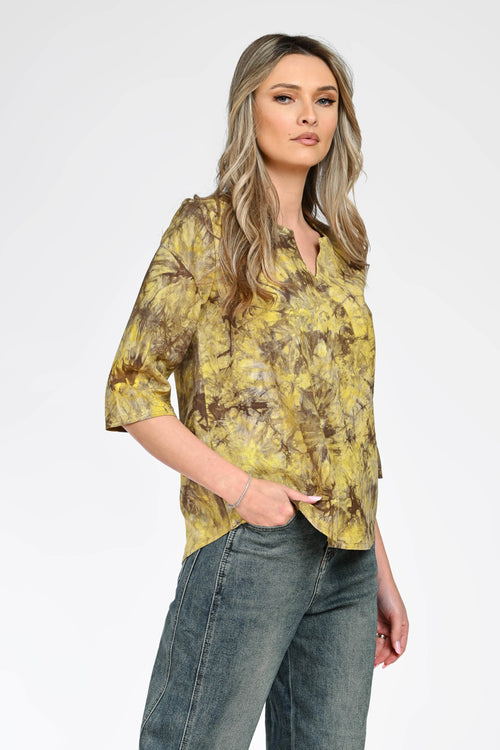 Bluză cu imprimeu abstract dama Camelia Natalee Fashion