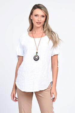 Bluza dama alba de vara Crina Natalee
