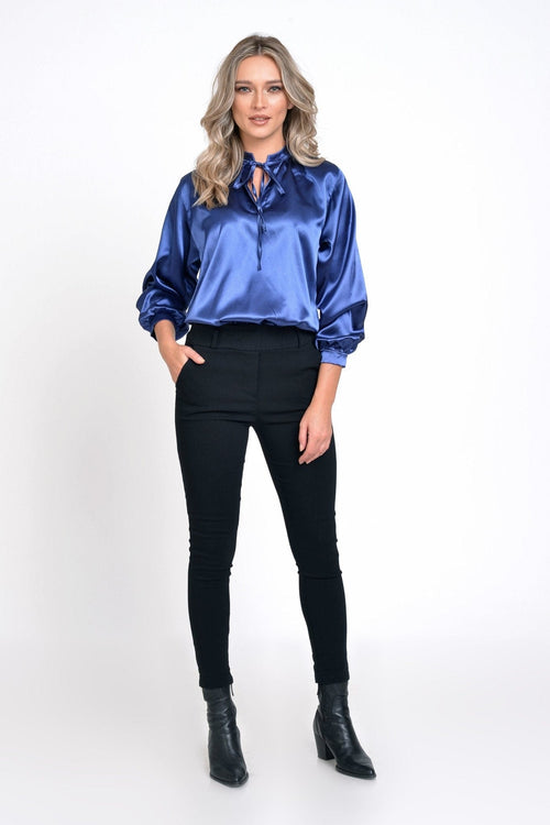 Natalee Fashion Bluză Bluza dama casual satin Henrieta