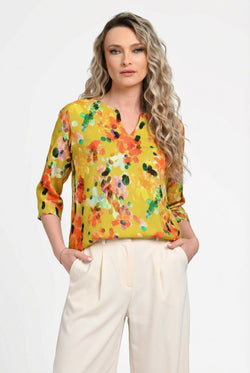 Bluză damă cu imprimeu colorat Daniela Natalee Fashion