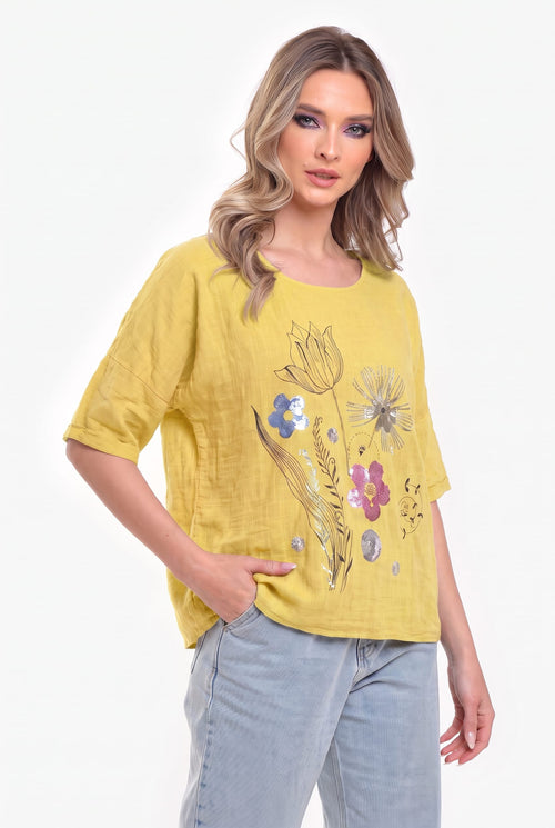 Bluză damă cu imprimeu floral Carina Natalee