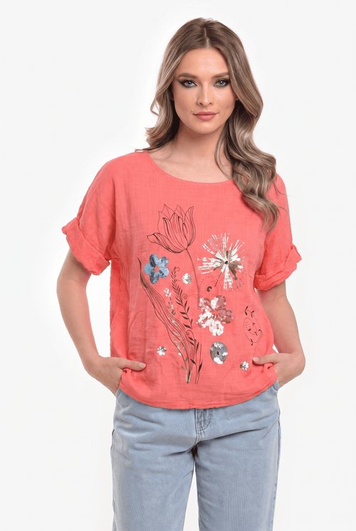 Bluză damă cu imprimeu floral Carina M / corai Natalee