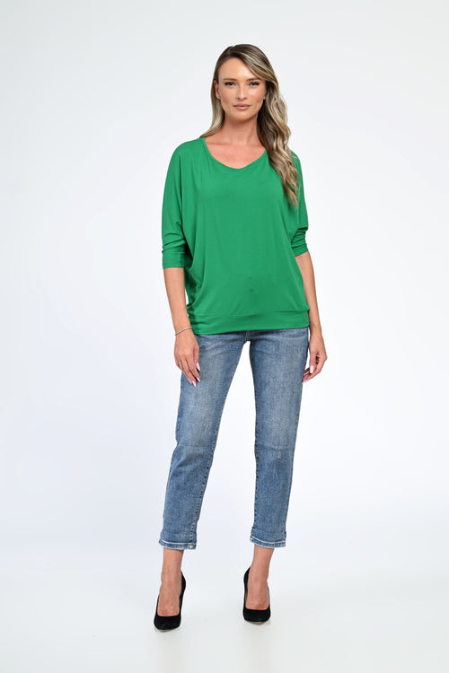 Bluză damă cu mânecă 3/4 – Serena Natalee Fashion