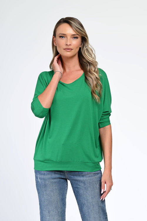Bluză damă cu mânecă 3/4 – Serena Natalee Fashion