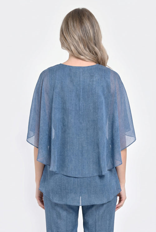 Bluză damă din voal denim Serena Natalee