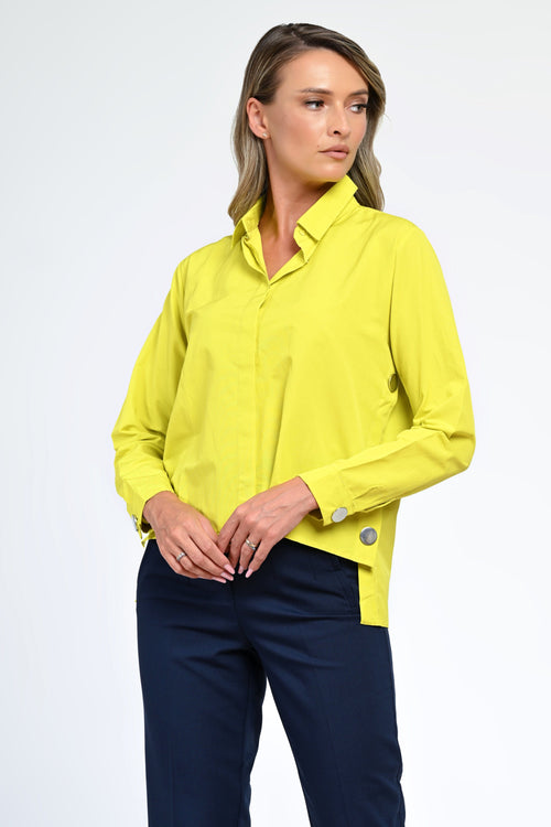 Bluză damă galben-lime cu croială dreaptă – Liora Natalee Fashion