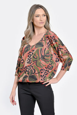 Bluza dama natural print Lea Natalee Fashion