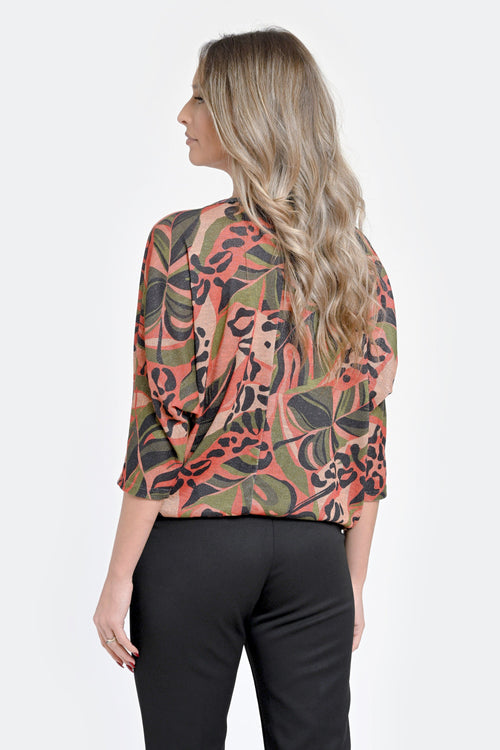 Bluza dama natural print Lea Natalee Fashion