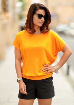 Natalee Fashion Bluză Bluza dama orange Ina
