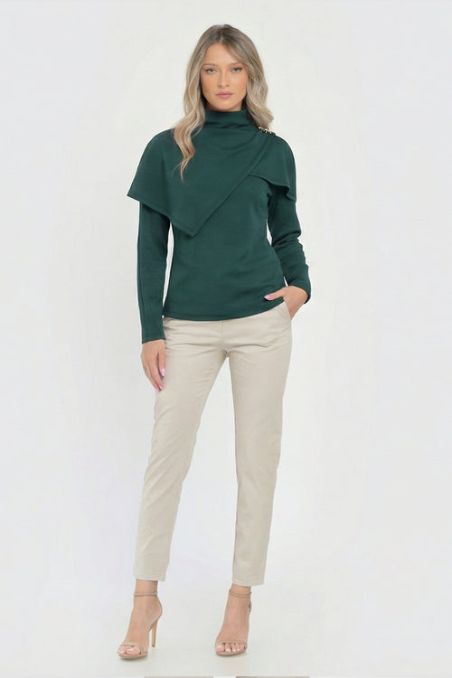 Bluză damă Teodora cu design petrecut Natalee Fashion