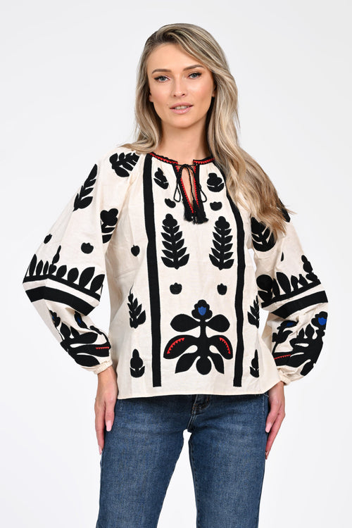 Bluza dama tip ie brodata Antonia Natalee