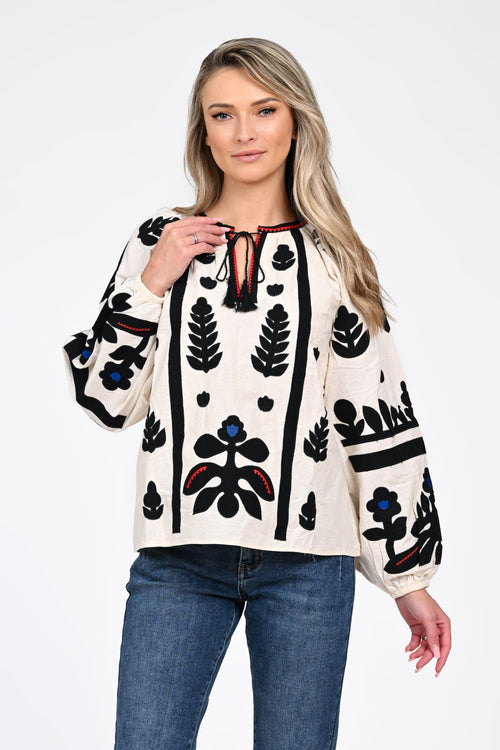 Bluza dama tip ie brodata Antonia Natalee