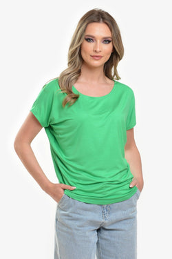 Natalee Fashion Bluză Bluza dama verde casual Raven