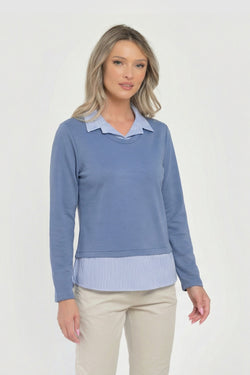 Bluza doi in unu denim Natalee