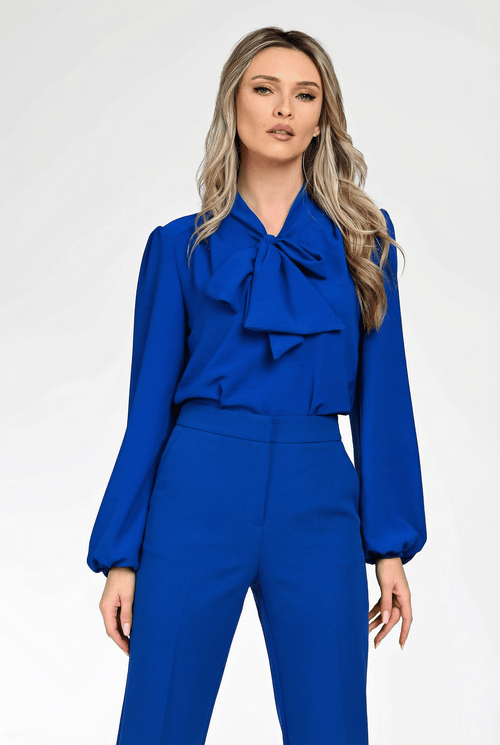 Bluză elegantă albastru regal dama Diana Natalee Fashion