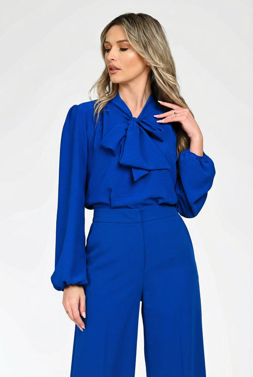 Bluză elegantă albastru regal dama Diana Natalee Fashion