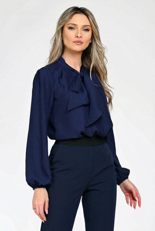 Bluză elegantă bleumarin dama Sophia Natalee