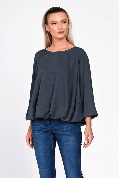 Bluza Eranthe baloon style gri petrol Eranthe