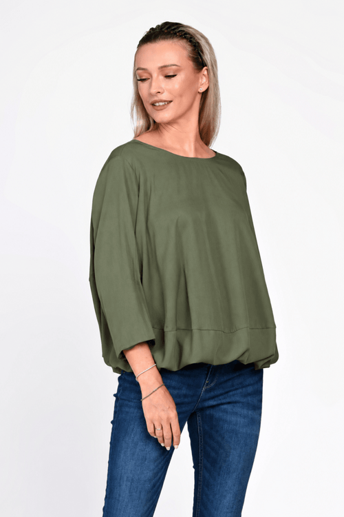 Bluza Eranthe baloon style kaki Eranthe