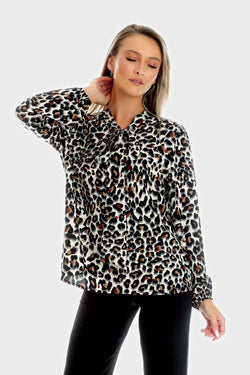 Bluza Eranthe cu imprimeu leopard Eranthe