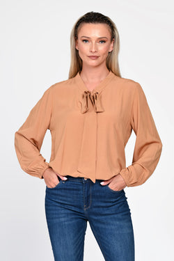 Bluza Eranthe eleganta camel Eranthe
